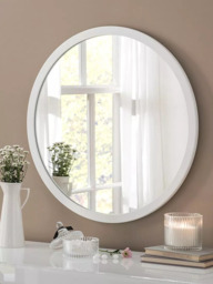 Yearn Classic Round Wood Frame Wall Mirror - thumbnail 2
