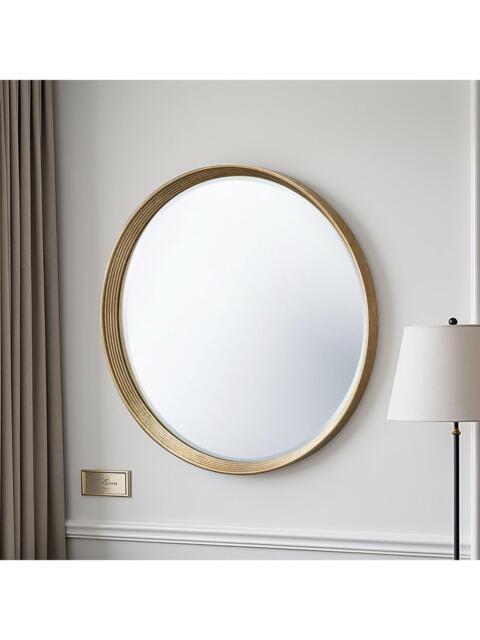 Yearn Willow Round Wall Mirror, 107cm - image 1