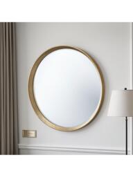 Yearn Willow Round Wall Mirror, 107cm - thumbnail 1