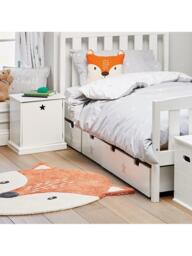 Great Little Trading Co Fox Face Wool Rug, Dia 100cm - thumbnail 3