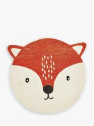 Great Little Trading Co Fox Face Wool Rug, Dia 100cm - thumbnail 1