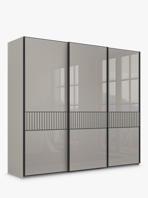John Lewis Newlyn 2.5m Sliding Wardrobe with 3 Glass Doors - image 1