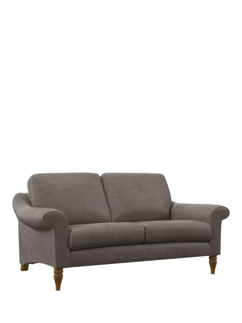 John Lewis Camber Medium 2 Seater Leather Sofa, Light Leg - image 1