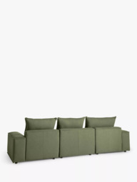 John Lewis Border Grand 4 Seater Sofa, Dark Leg - thumbnail 3