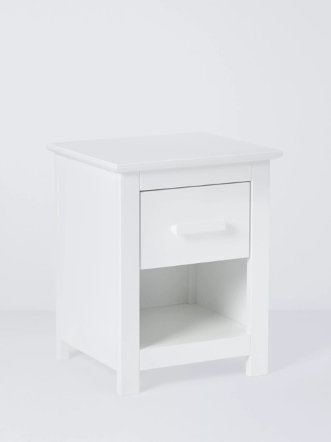 John Lewis Kids' Charlotte Bedside Table, White - image 1