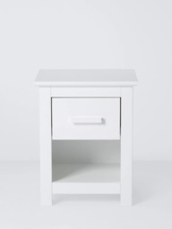 John Lewis Kids' Charlotte Bedside Table, White - thumbnail 2