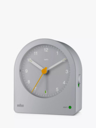 Braun BC22 Classic Analogue Quiet Quartz Alarm Clock, Grey - thumbnail 3