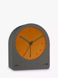 Braun BC22 Classic Analogue Quiet Quartz Alarm Clock, Grey - thumbnail 2