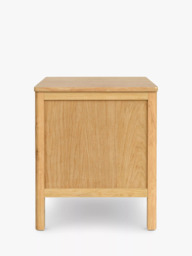 John Lewis Spindle 2 Drawer Bedside Table, Oak - thumbnail 5