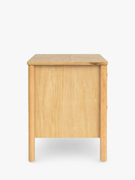 John Lewis Spindle 2 Drawer Bedside Table, Oak - thumbnail 6