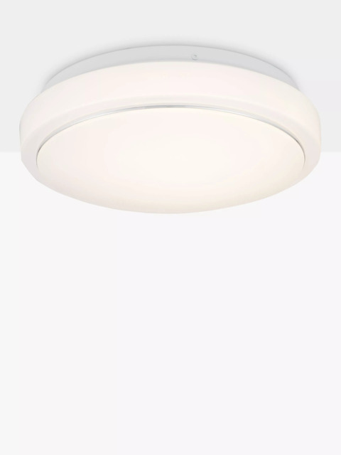 John Lewis Miles LED Flush Ceiling Light, White - image 1
