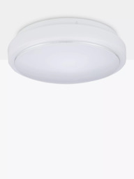John Lewis Miles LED Flush Ceiling Light, White - thumbnail 3