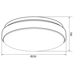 John Lewis Miles LED Flush Ceiling Light, White - thumbnail 6