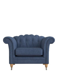 Laura Ashley Gloucester Armchair, Oak Leg