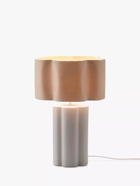 houseof Flower Ceramic Table Lamp, White - image 1