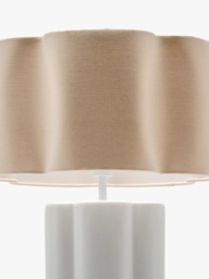 houseof Flower Ceramic Table Lamp, White - thumbnail 4