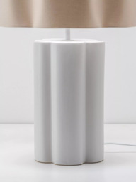 houseof Flower Ceramic Table Lamp, White - thumbnail 5