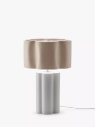 houseof Flower Ceramic Table Lamp, White - thumbnail 2
