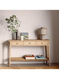 John Lewis Lynton Console Table, Natural - thumbnail 2