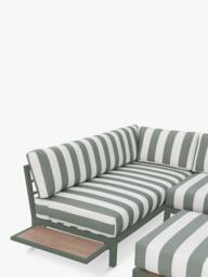 John Lewis Platform Modular 4-Seater Garden Lounging Set Striped Cushion Covers - thumbnail 3