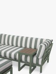 John Lewis Platform Modular 4-Seater Garden Lounging Set Striped Cushion Covers - thumbnail 2