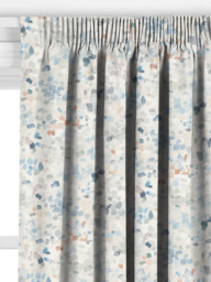 John Lewis Dapple Made to Measure Curtains or Roman Blind, French Blue - thumbnail 2