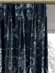Laura Ashley Josette Made to Measure Curtains or Roman Blind, Midnight - thumbnail 4