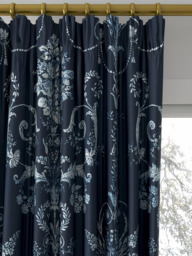 Laura Ashley Josette Made to Measure Curtains or Roman Blind, Midnight - thumbnail 2