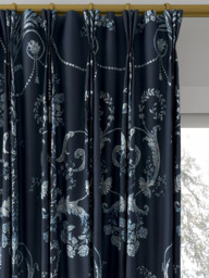 Laura Ashley Josette Made to Measure Curtains or Roman Blind, Midnight - thumbnail 6
