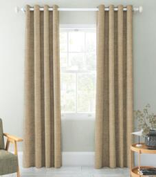 John Lewis Velvet Chenille Pair Heavyweight Thermal Lined Eyelet Curtains - thumbnail 3