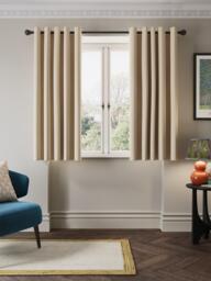 John Lewis Velvet Chenille Pair Heavyweight Thermal Lined Eyelet Curtains - thumbnail 6