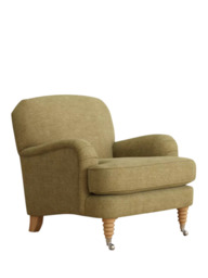 Laura Ashley Lynden Armchair, Oak Leg