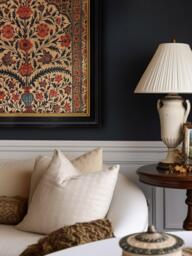 Brookpace Lascelles 'Tapestry' Floral Framed Print, 85 x 85cm - thumbnail 2