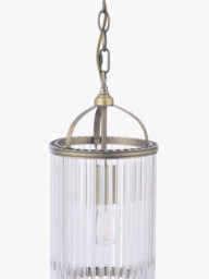 Laura Ashley Sutton 1 Ceiling Pendant Light, Antique Brass - thumbnail 4