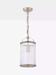 Laura Ashley Sutton 1 Ceiling Pendant Light, Antique Brass - thumbnail 3