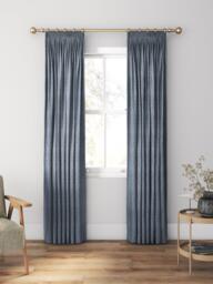 William Morris At Home Bird & Anemone Made to Measure Curtains or Roman Blind, Midnight - thumbnail 3