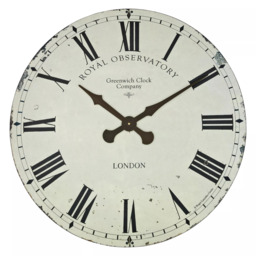 Lascelles Greenwich Wall Clock, Dia.70cm, Cream