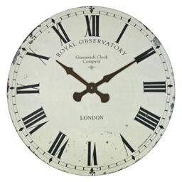 Lascelles Greenwich Wall Clock, Dia.70cm, Cream - thumbnail 1