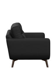 John Lewis Barbican Large 3 Seater Leather Sofa, Dark Leg - thumbnail 3
