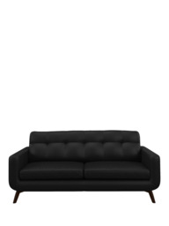 John Lewis Barbican Large 3 Seater Leather Sofa, Dark Leg - thumbnail 5