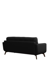 John Lewis Barbican Large 3 Seater Leather Sofa, Dark Leg - thumbnail 4