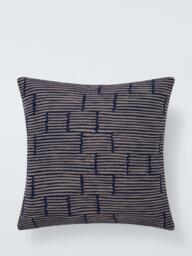 John Lewis Reflection Cushion, Indigo - thumbnail 1