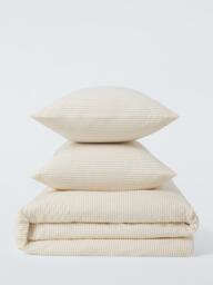 John Lewis Cotton Rich Skinny Stripe Duvet Cover Set - thumbnail 5