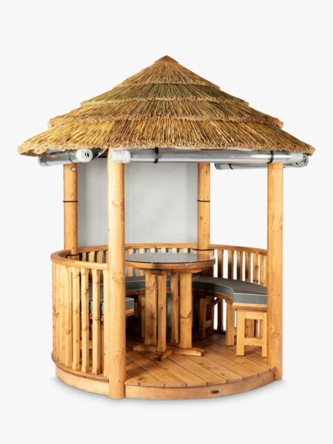 Breeze House Oasis Signature Cape Reed Thatch Roof Circular Gazebo, FSC-Certified (Scandinavian Redwood) - image 1
