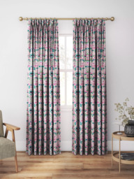 Morris & Co. Strawberry Thief Made to Measure Curtains or Roman Blind, Miami Strip - thumbnail 5