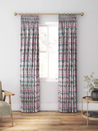 Morris & Co. Strawberry Thief Made to Measure Curtains or Roman Blind, Miami Strip - thumbnail 3