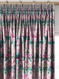 Morris & Co. Strawberry Thief Made to Measure Curtains or Roman Blind, Miami Strip - thumbnail 2