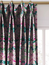 Morris & Co. Strawberry Thief Made to Measure Curtains or Roman Blind, Miami Strip - thumbnail 4