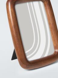 John Lewis Organic Curved Wood Photo Frame, FSC-Certified (Pine Wood), Dark Walnut - thumbnail 2