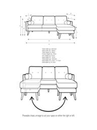 G Plan Vintage The Sixty Five LHF Large 3 Seater Chaise End Sofa - thumbnail 2